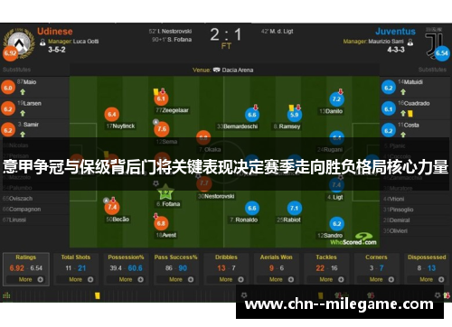 意甲争冠与保级背后门将关键表现决定赛季走向胜负格局核心力量